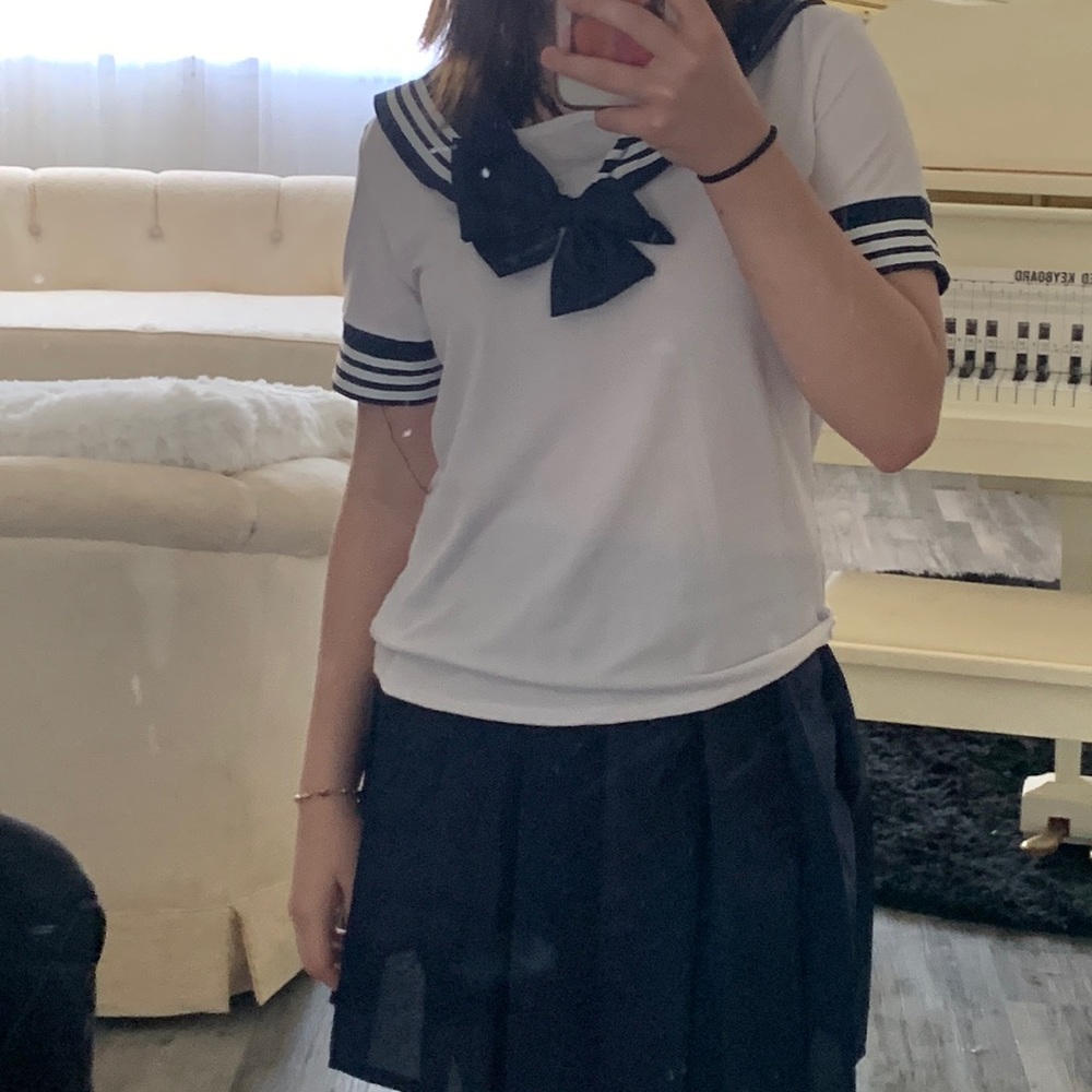 school girl sailor cosplay